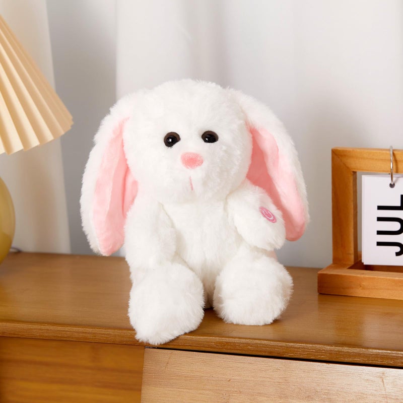 BSTAOFY Bunny Stuffed Animal, Light up White Bunny Soft Plush Toy LED Rabbit Lop Ear Night Light Stuffed Animals Easter Birthday Easter Christmas Festival Gift for Kids Toddlers, 8'' - Image 5